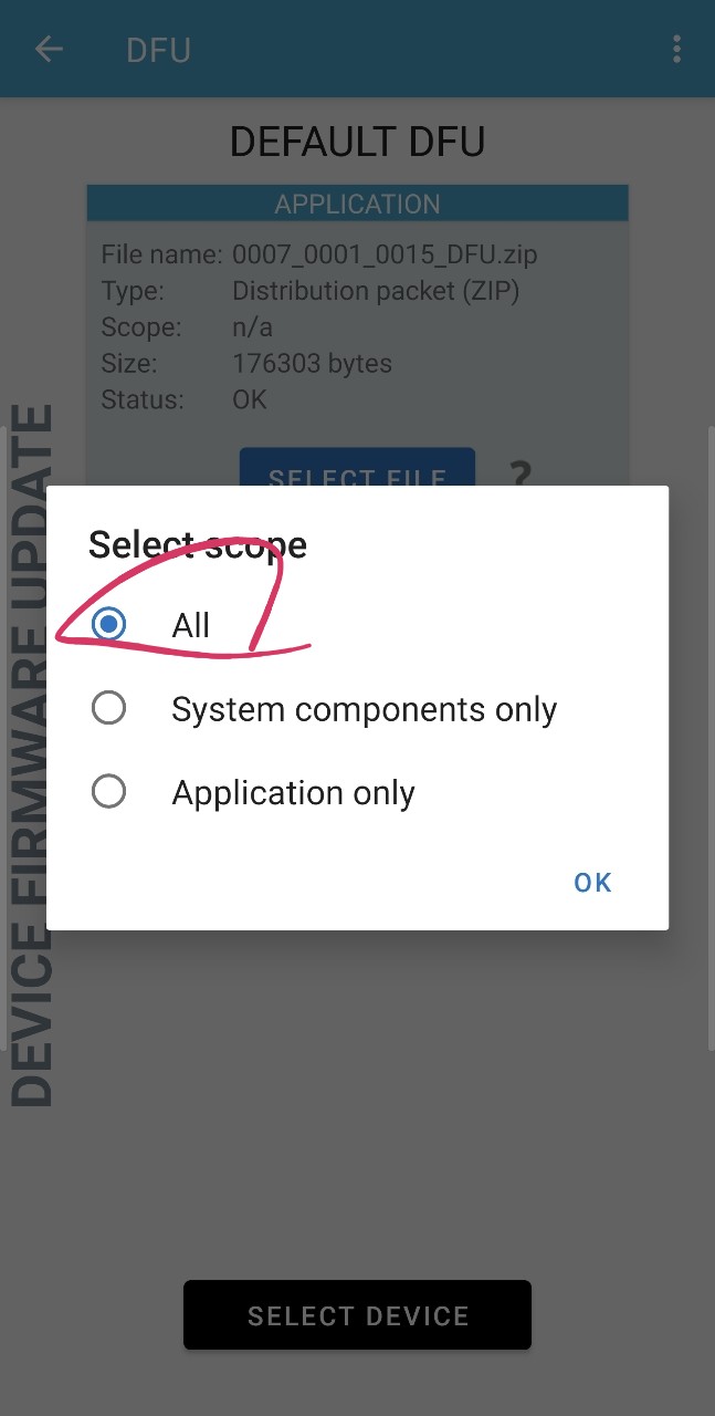 Select all as scope